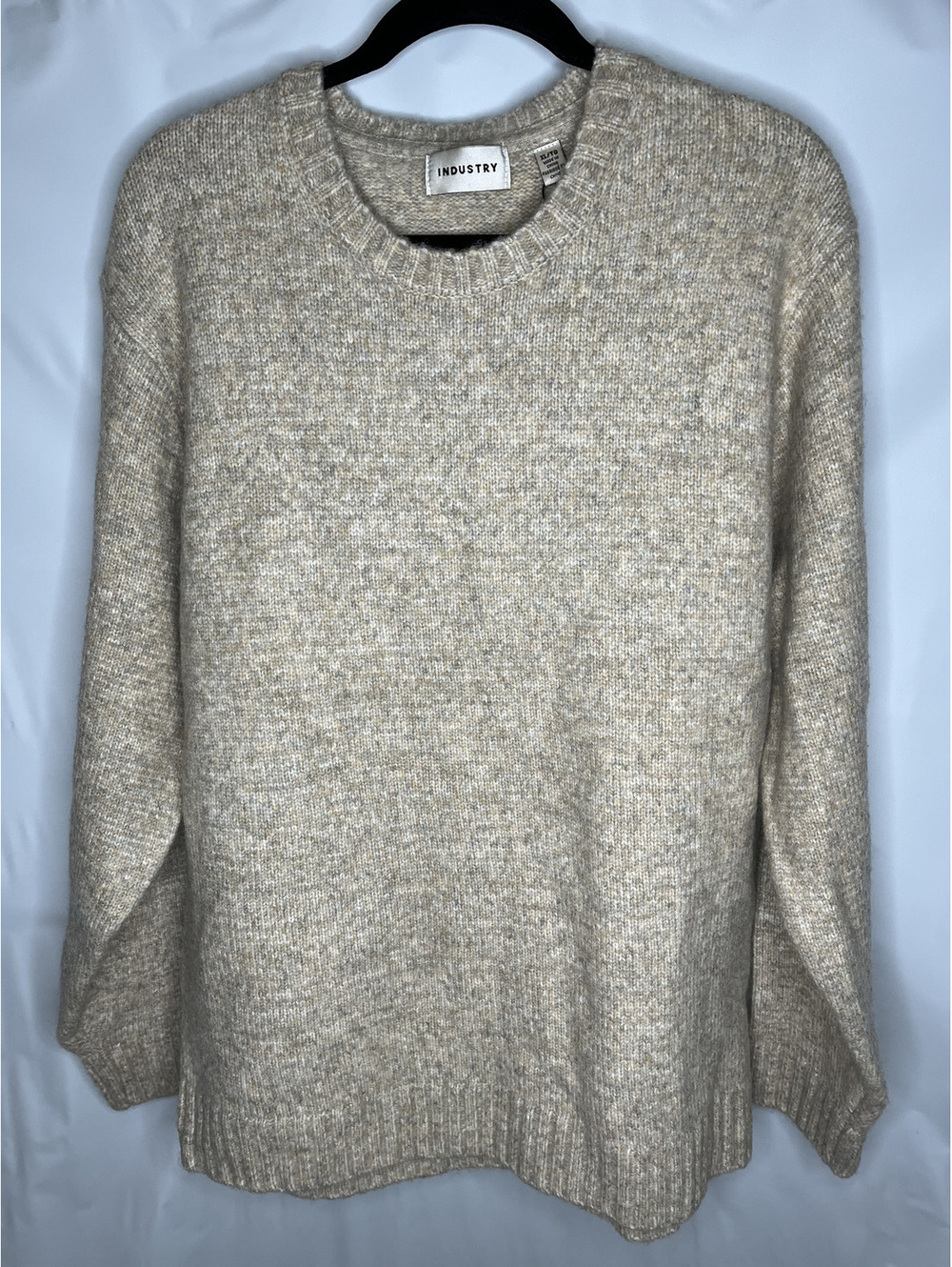 NWT Industry Men's Oatmeal Heather Sweater Size XL